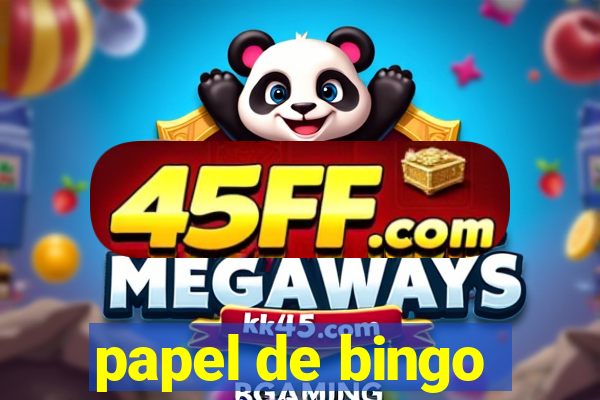 papel de bingo